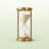 Reloj de arena dorado: el tiempo que pasa entre una comida y la siguiente